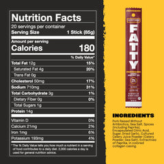 FATTY opened pack displaying several individually cased sticks for easy grab-and-go