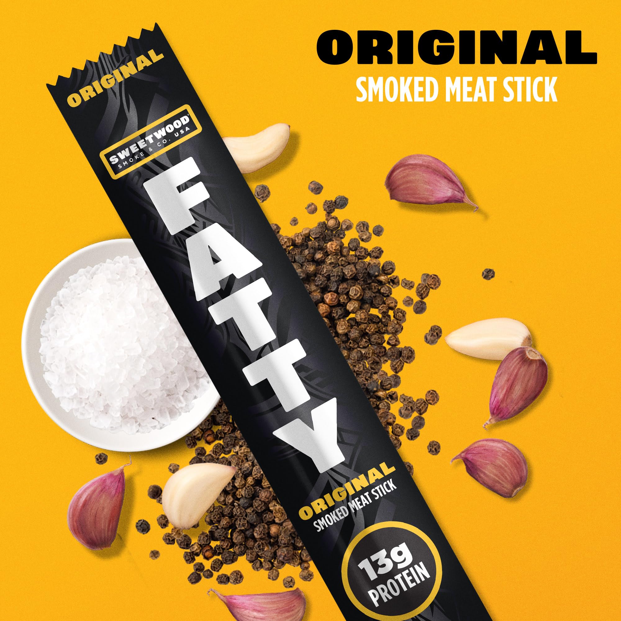 FATTY stacked sticks beside a ruler showing size and portion control