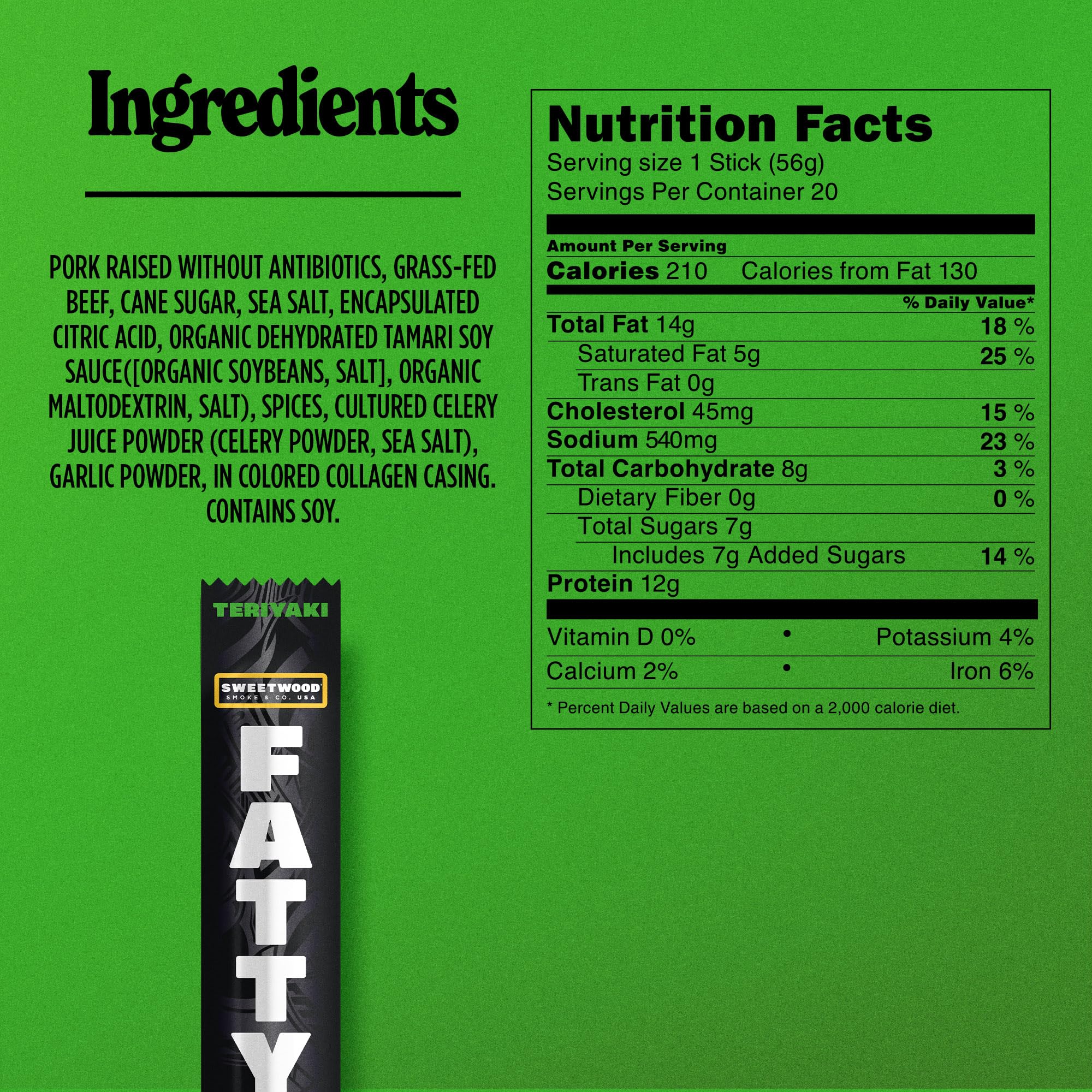FATTY box of twenty 2 oz. sticks illustrating bulk convenience