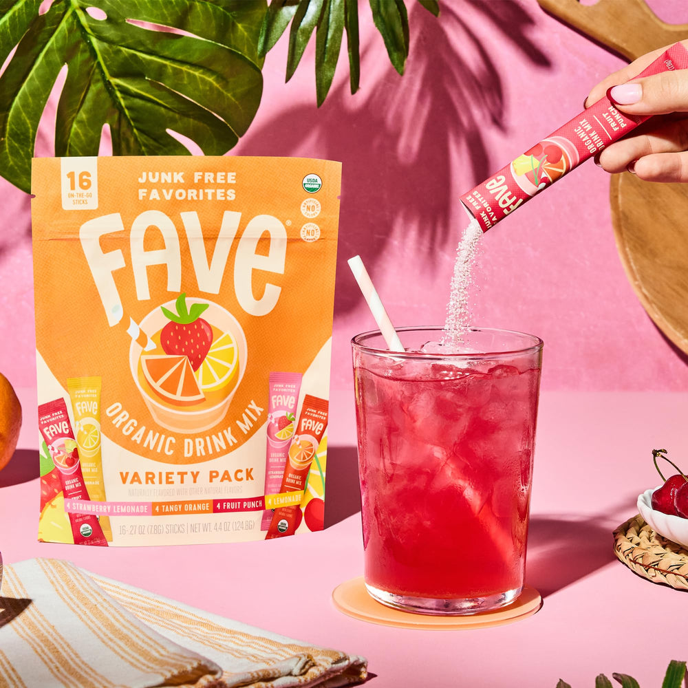 Fave Mix Inc. drink mix at picnic showing family-friendly outdoor refreshment