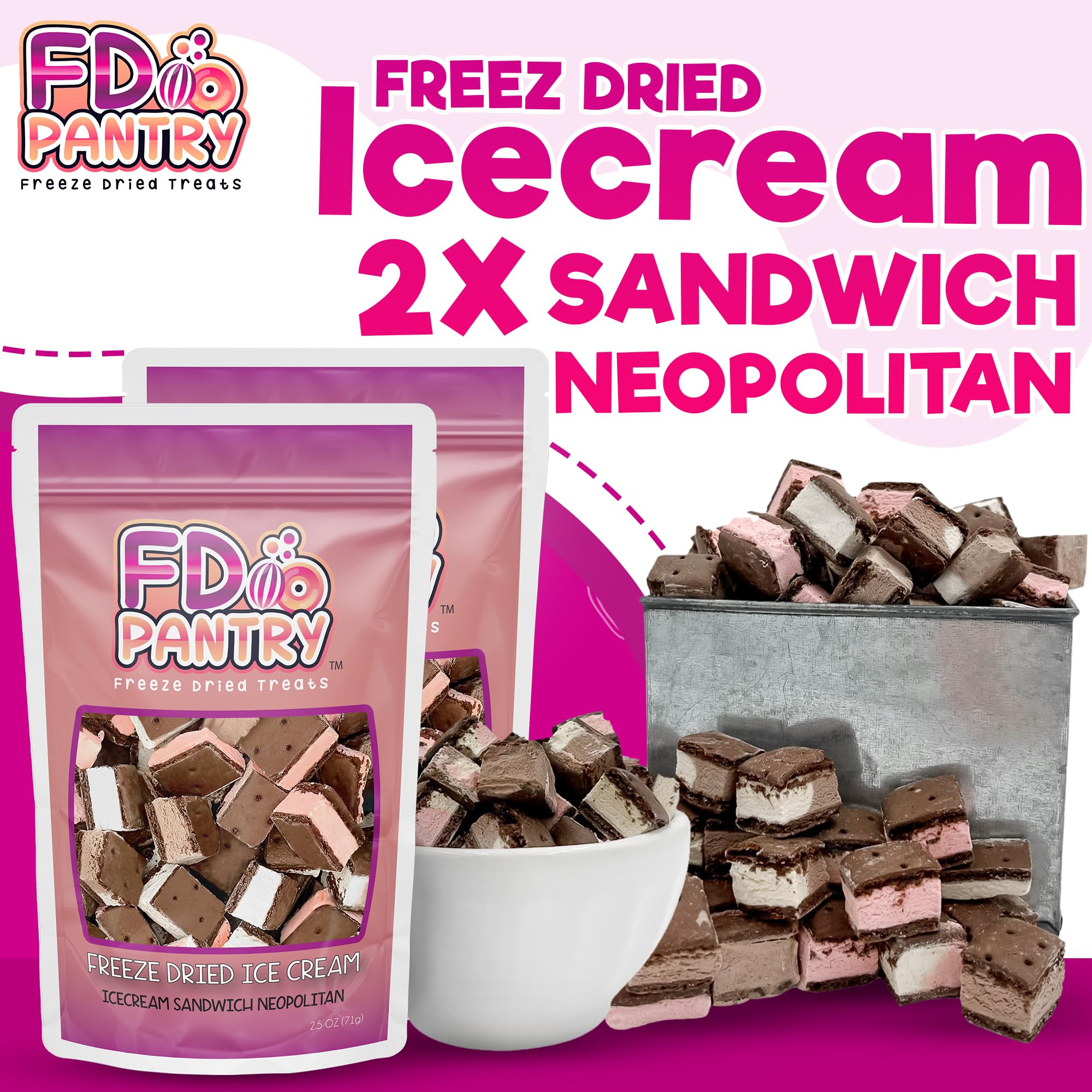 FD Pantry close-up of freeze-dried bite texture highlighting airy crunch and flavor