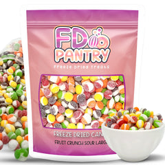 FD Pantry close-up of candy texture highlighting crunchy freeze-dried benefit