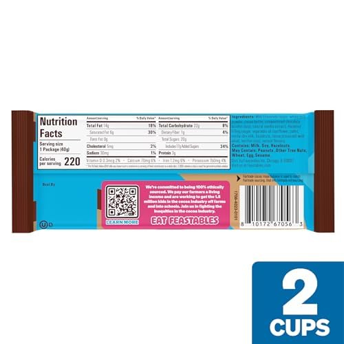 Feastables two-cup pack inside a lunchbox illustrating kid-friendly portion and easy packing