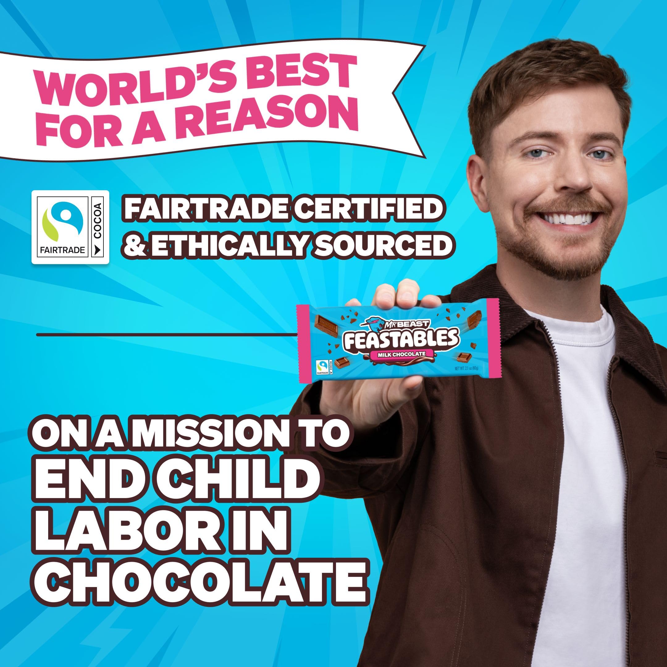 Feastables MrBeast piece inside a lunchbox offering a tasty after-school treat