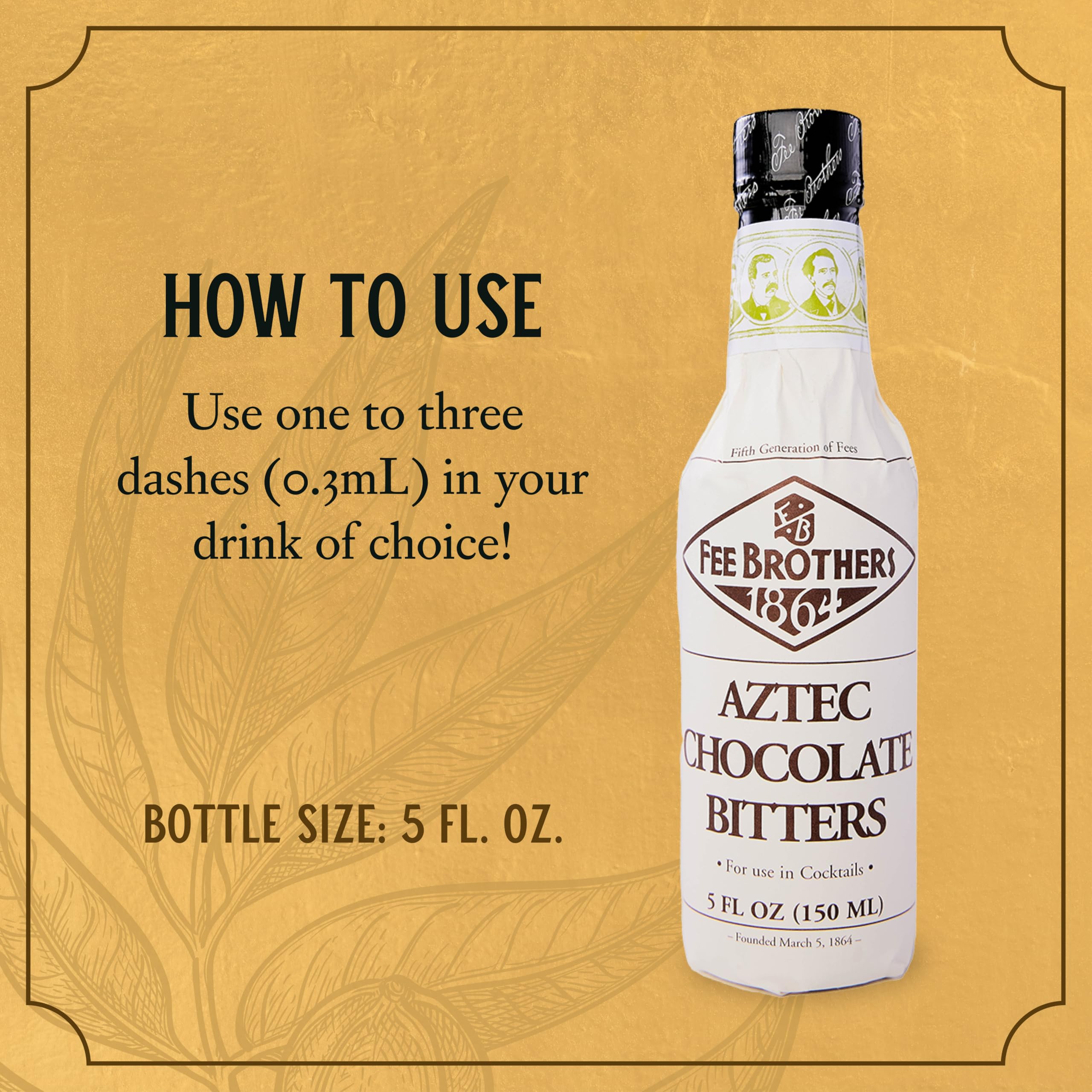Fee Brothers bitters dropper releasing a dash into a cocktail for precise seasoning