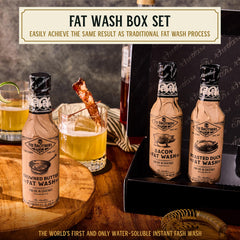 Fee Brothers bacon bottle close-up label highlighting smoky savory cocktail enhancement
