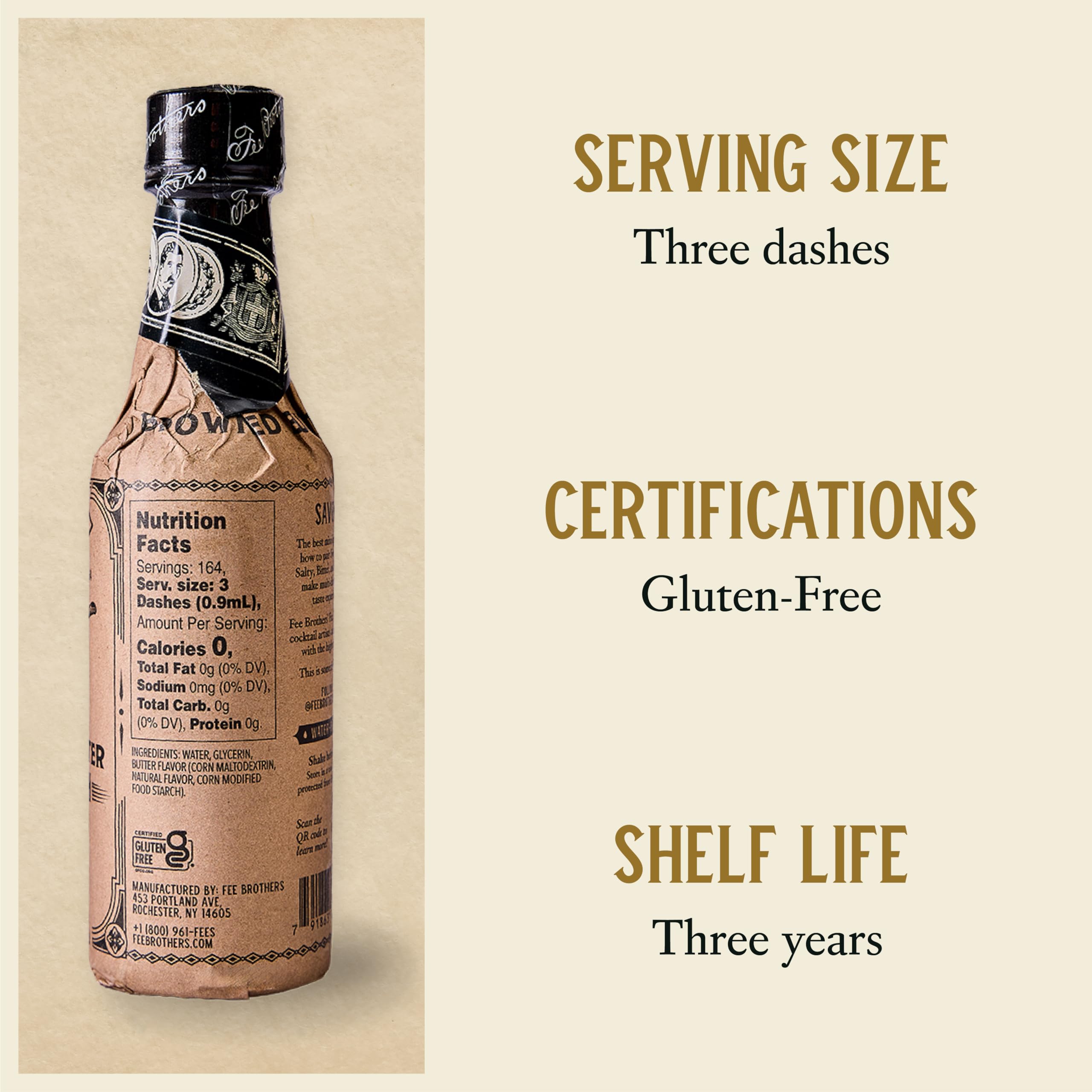 Bottle beside a bourbon glass illustrating pairing ideas and boosted cocktail depth by Fee Brothers