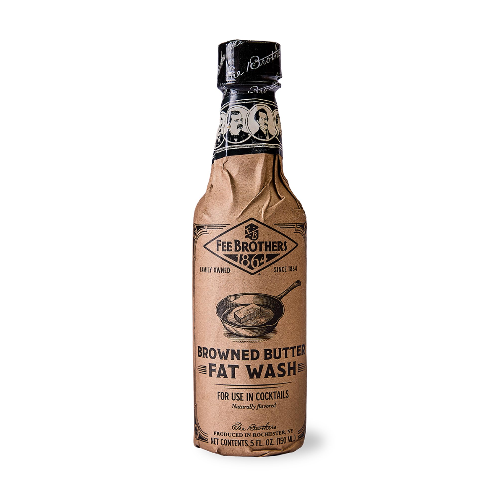 Fee Brothers bottle front view showing compact 5 fl oz size and clear branding benefit instant use