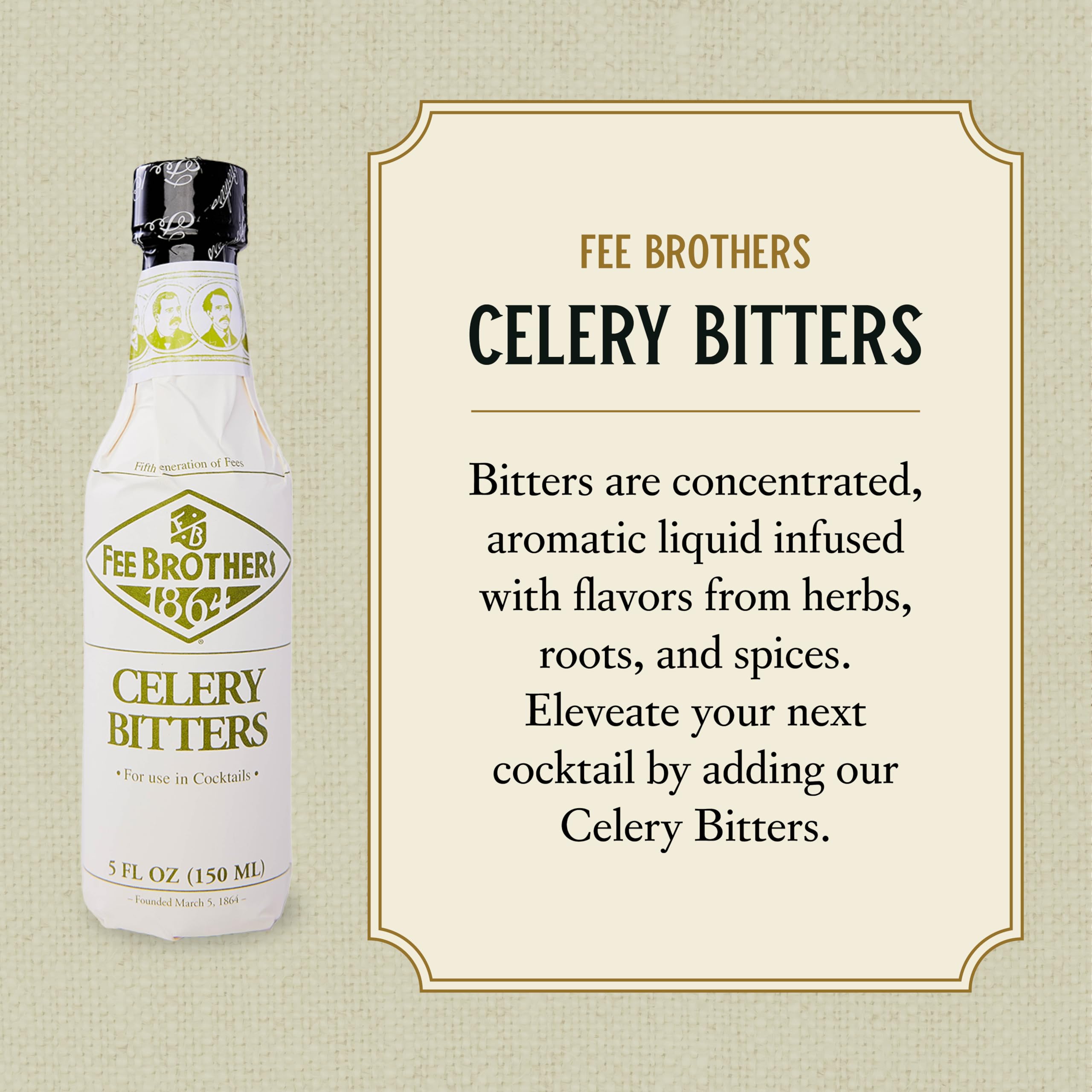 Fee Brothers close-up of amber liquid texture highlighting herbal clarity and mixability benefit