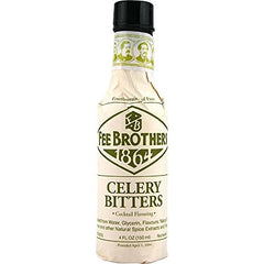 Fee Brothers celery bitters label close-up and dropper highlighting precise dosing and aromatic detail
