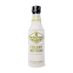 Fee Brothers bottle front view showing celery bitters and clear branding benefit: easy identification