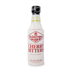 Fee Brothers front bottle view showing cherry bitters branding and size benefits