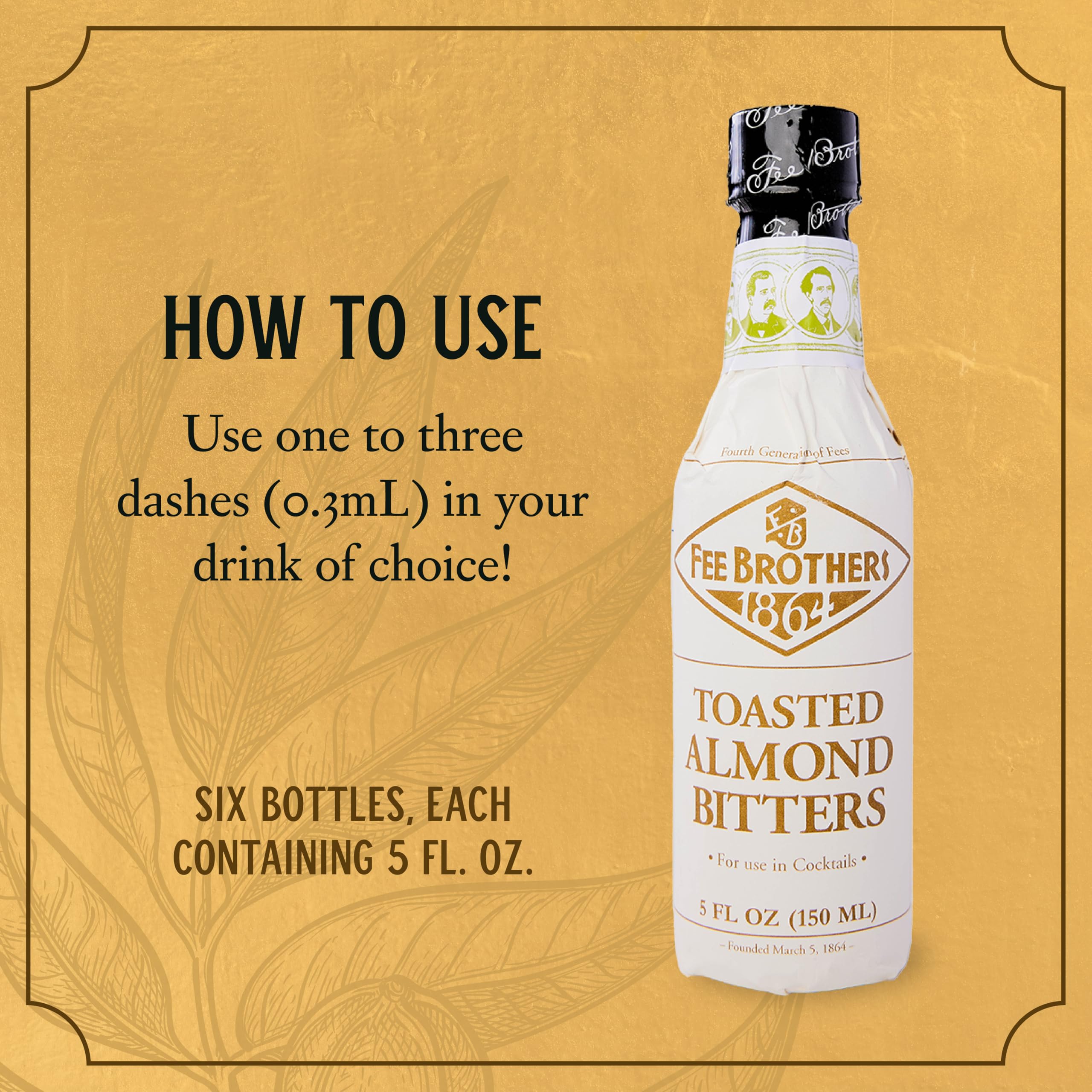 Fee Brothers close-up of bitters liquid color highlighting quality botanicals