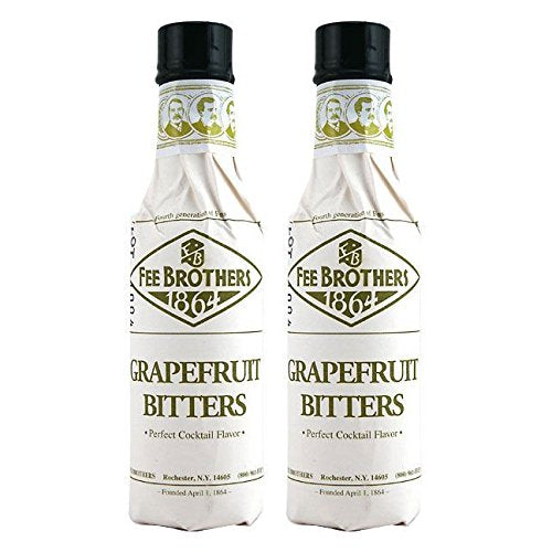 Fee Brothers grapefruit bitters front bottle showing label and volume, boosts cocktail flavor