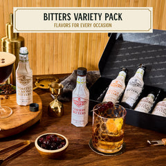 Fee Brothers individual bottle labels displayed for easy flavor identification