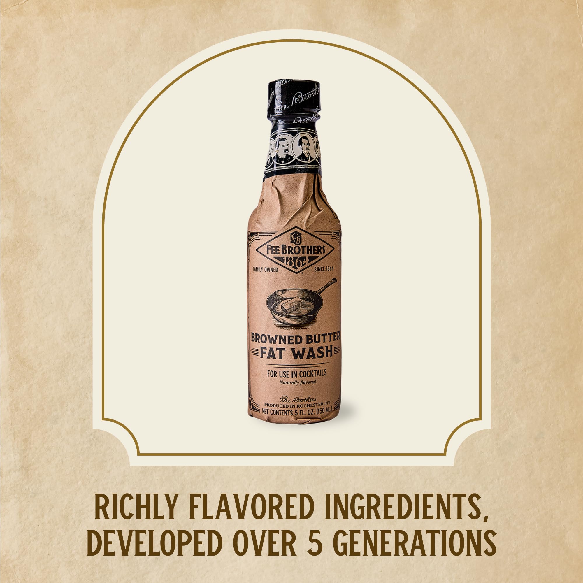 Detailed label shot of Fee Brothers product indicating ingredient clarity and professional quality