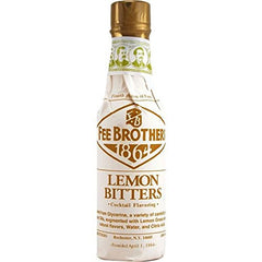 Fee Brothers lemon bitters pour closeup highlights dropper tip for precise dosing and flavor control