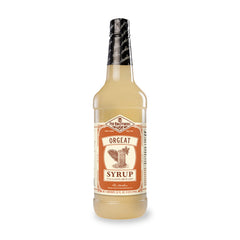 Fee Brothers bottle front view showing orgeat syrup and easy pour