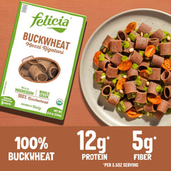 felicia close-up of mezzi rigatoni texture highlighting hearty bite and structure