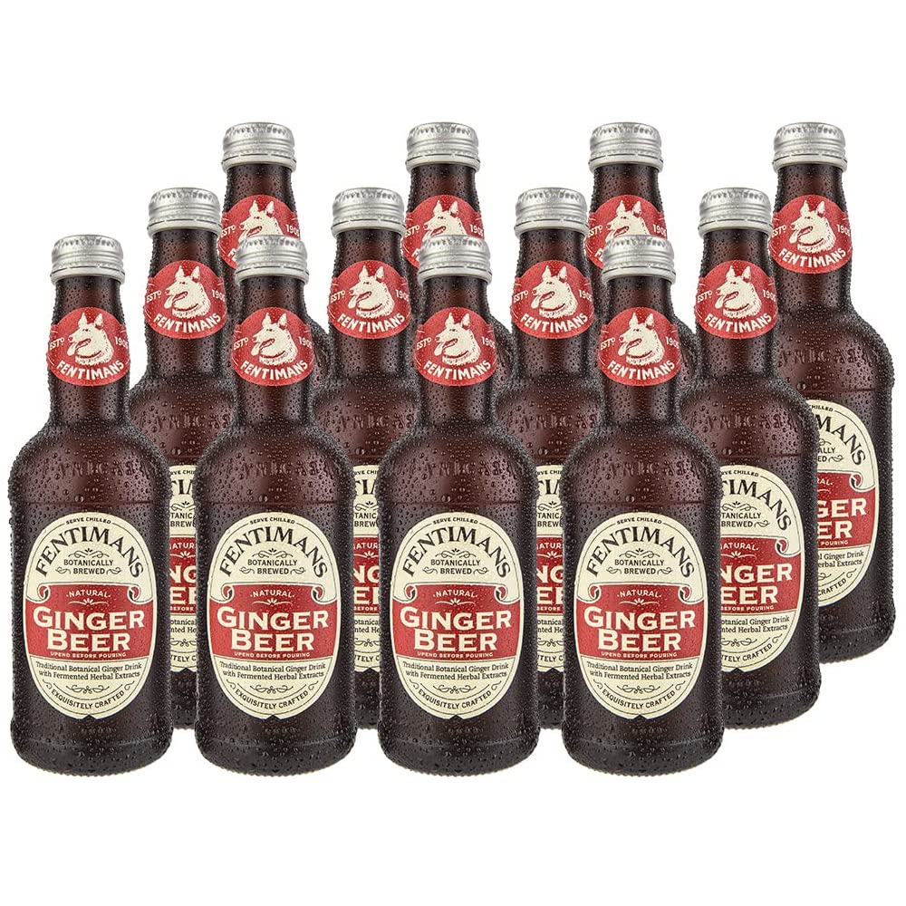 Fentimans bottle front label showing botanically brewed branding and premium look