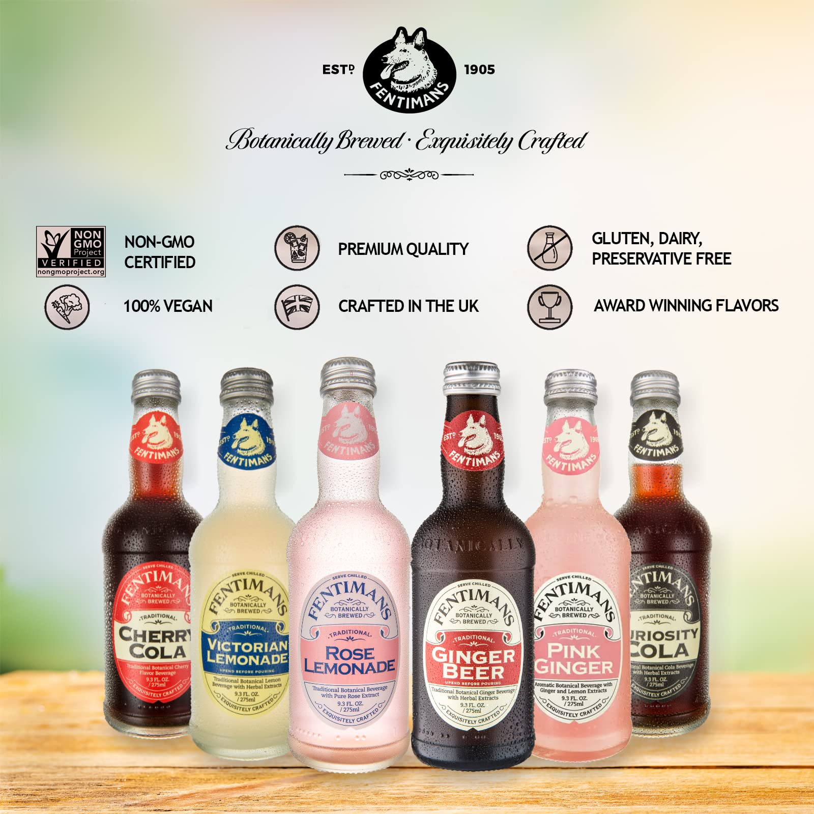 Fentimans cola pouring into glass with ice showing delicate carbonation benefit