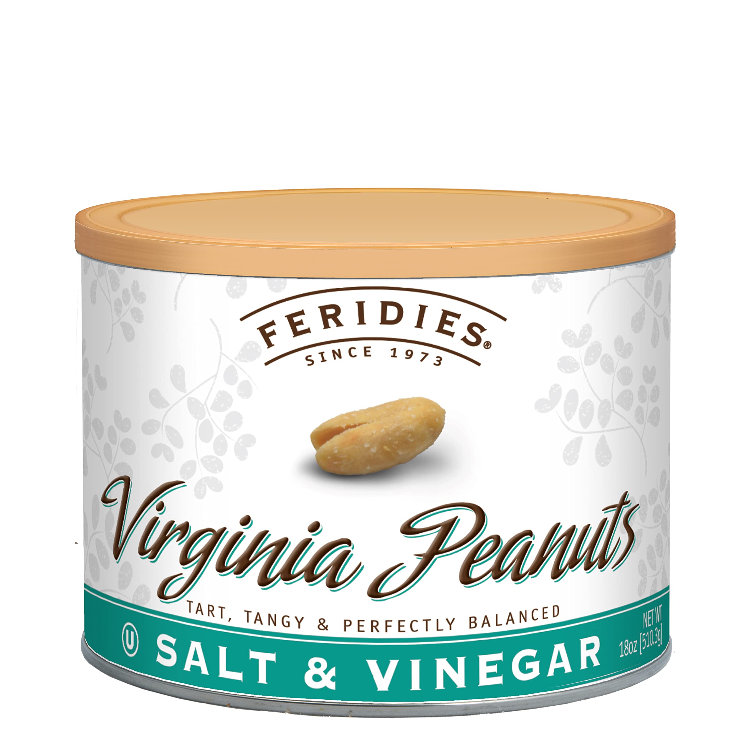 FERIDIES close-up of coated extra-large Virginia peanuts highlighting crunchy texture