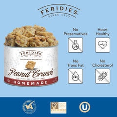 feridies hand holding a bite-size square demonstrating portable snacking