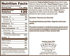FERIDIES close-up of Virginia peanuts and almonds highlighting crunch and quality