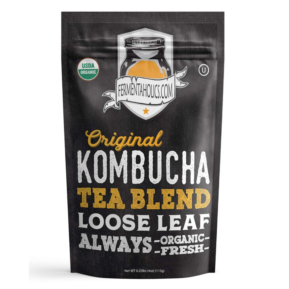 Fermentaholics front packaging showing organic and kosher certifications, informing buyers
