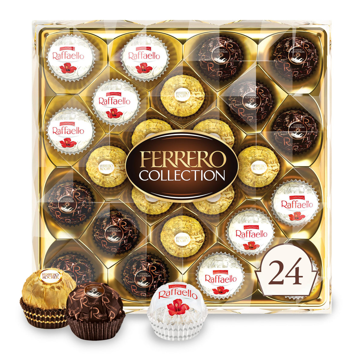 Ferrero Collection front box display showing elegant packaging and gifting appeal