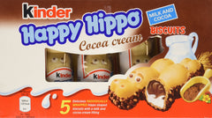 Ferrero Kinder Happy Hippo front packaging showing five bars and brand for easy identification
