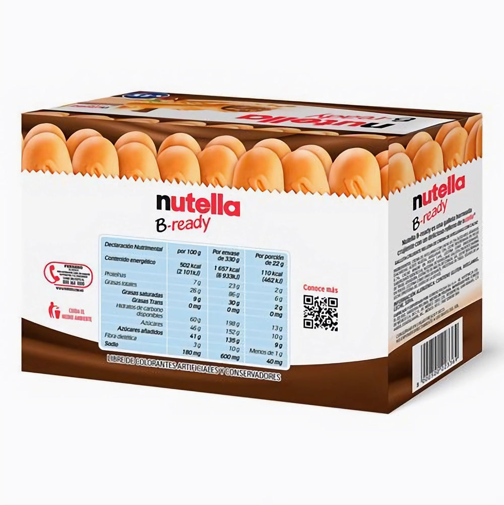 Ferrero Nutella B-Ready wafer close-up highlighting crisp texture for satisfying crunch