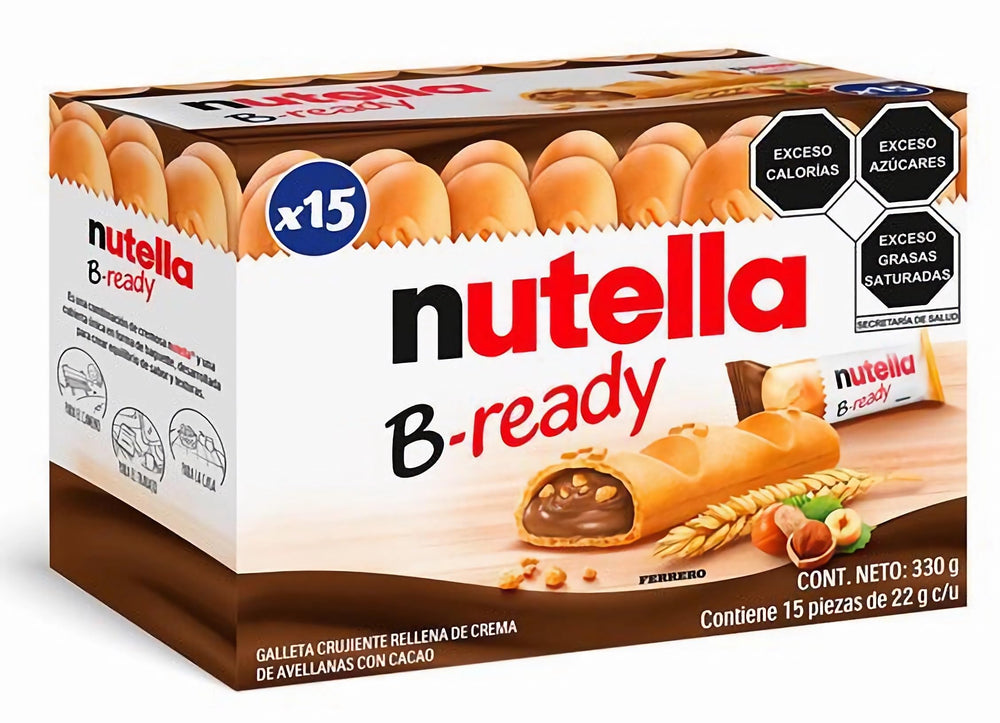Ferrero Nutella B-Ready front packaging showing box and branding benefit quick identification