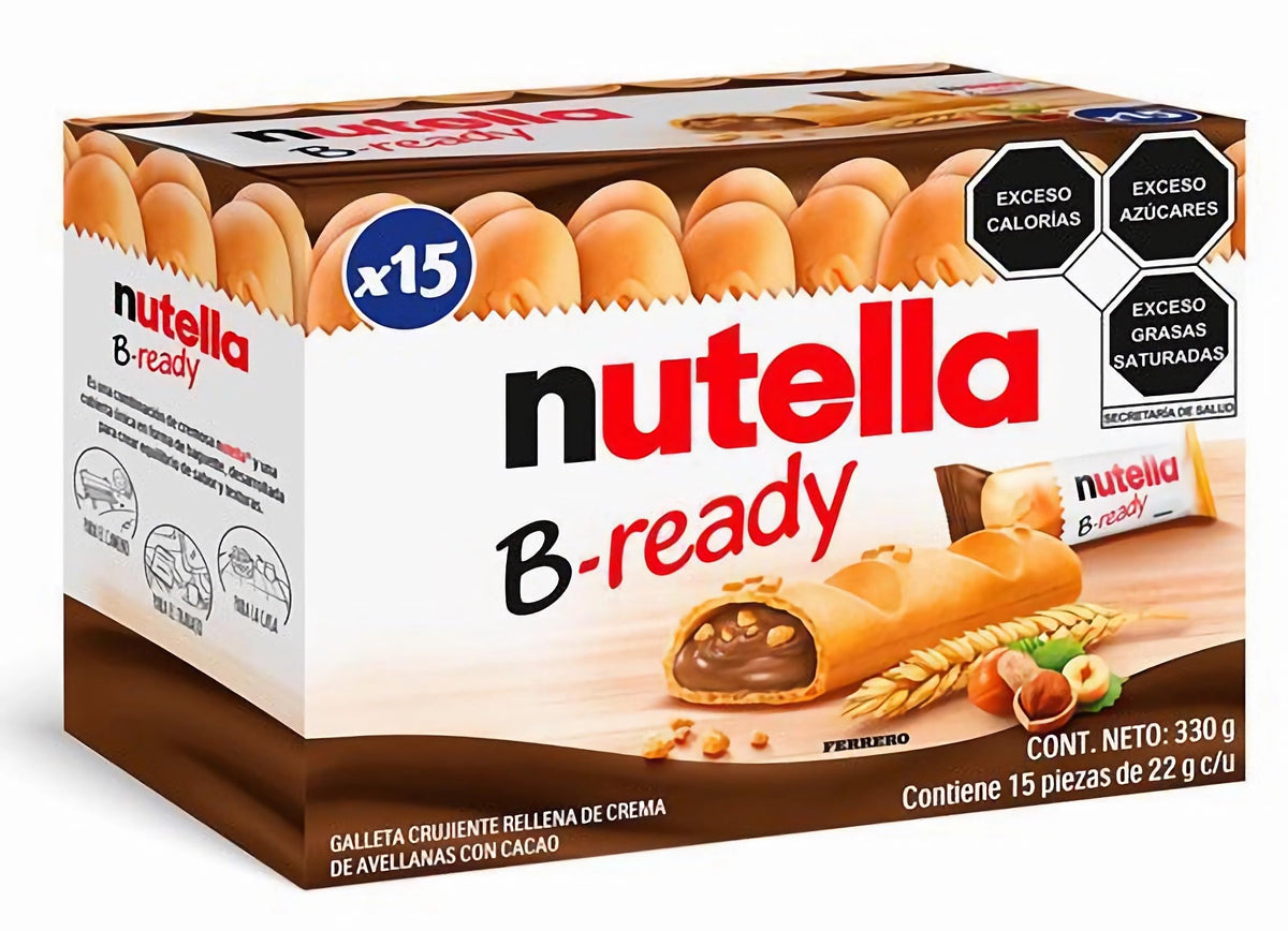 Ferrero Nutella B-Ready front packaging showing box and branding benefit quick identification