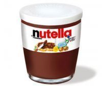 Ferrero Nutella glass jar front view showing label and premium presentation