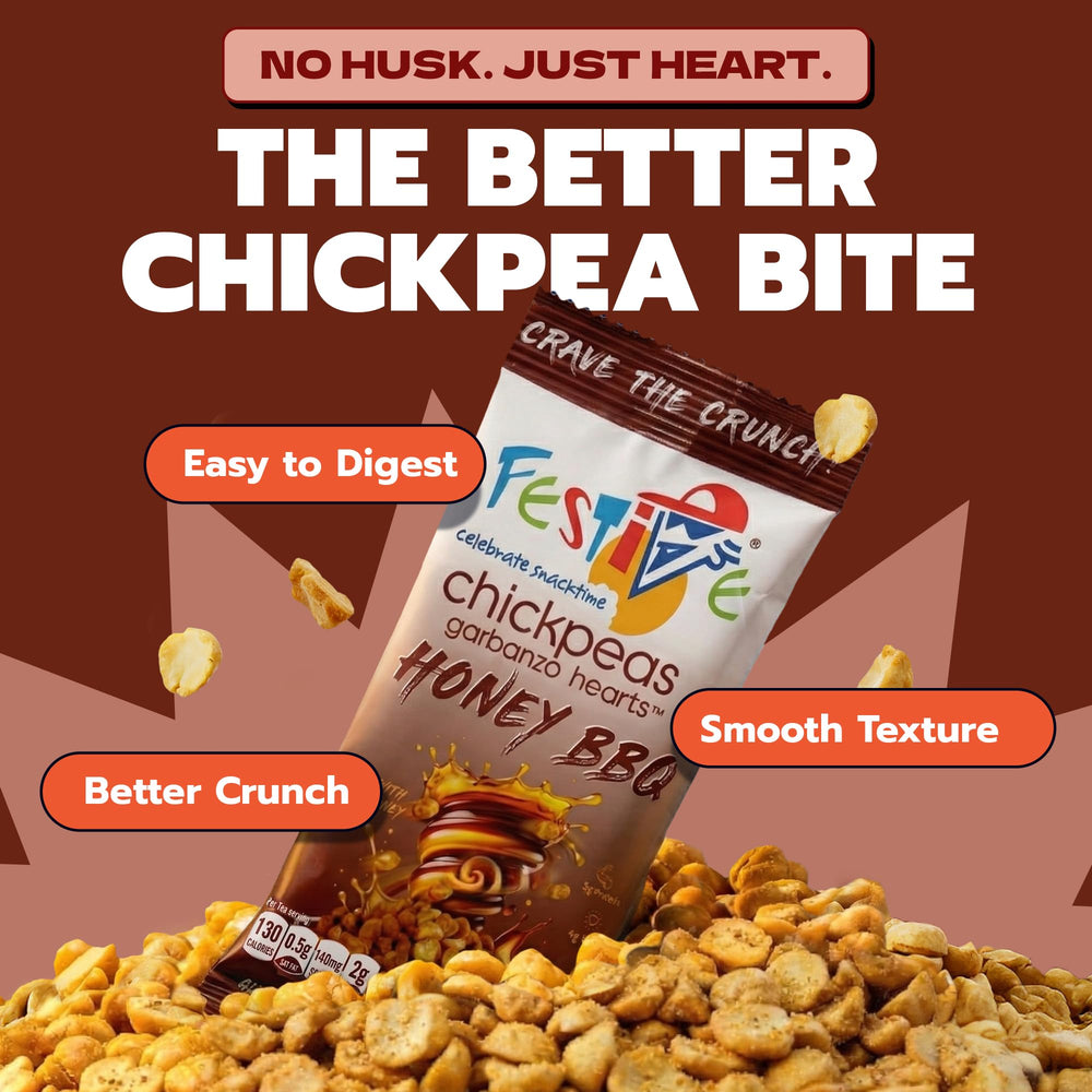 Festive Celebrate Snacktime seasoning detail shot showing Honey BBQ coating and bold flavor appeal