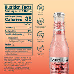 Fever-Tree bottle close-up label detail highlighting natural ingredients