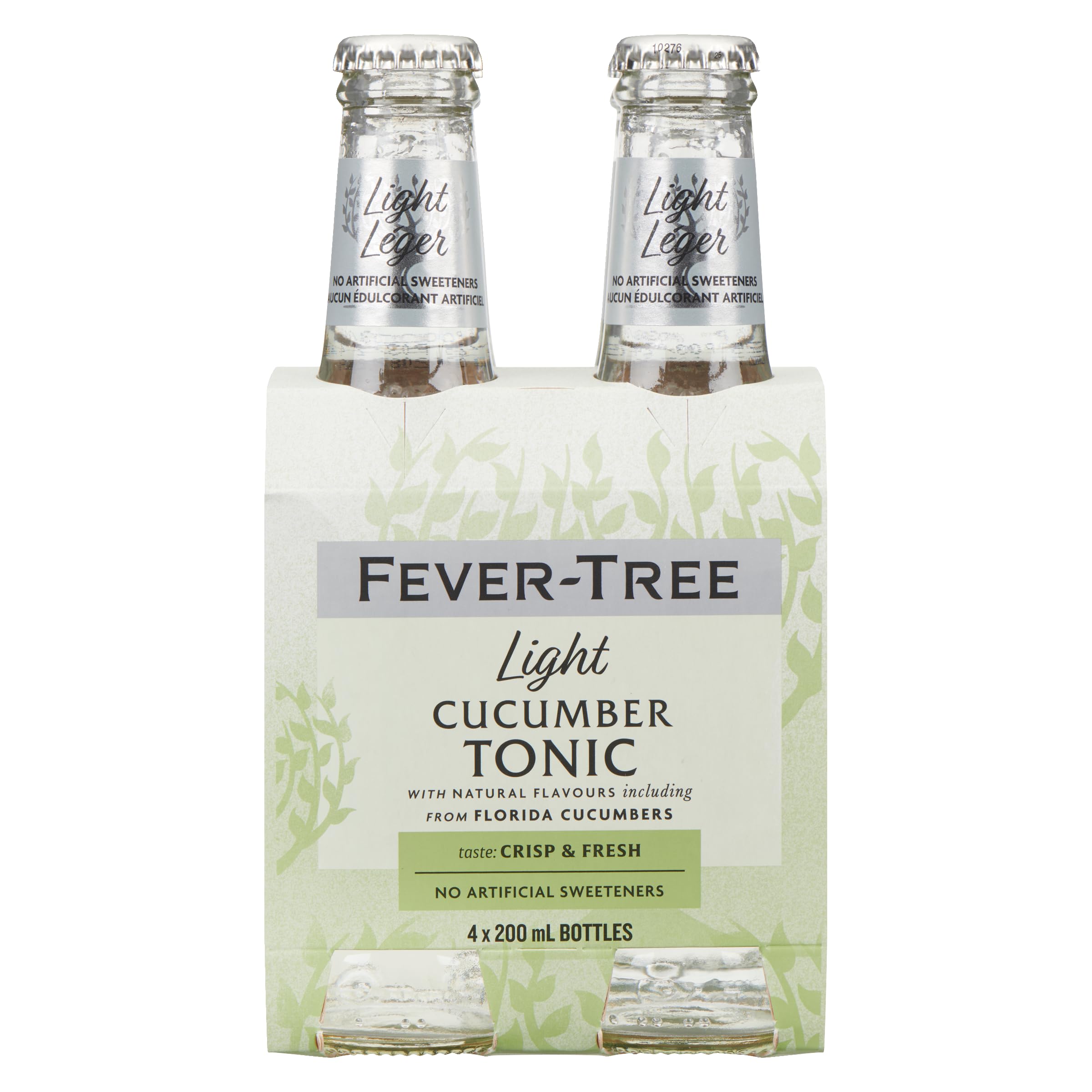 Fever-Tree front packaging showing four bottles and refreshing appeal
