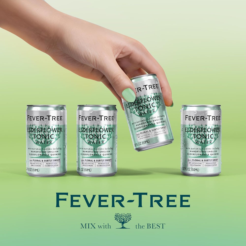 Fever-Tree 24-pack stacked in refrigerator showing bulk convenience
