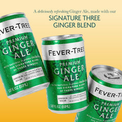 Fever-Tree close-up label highlighting ginger blend authenticity