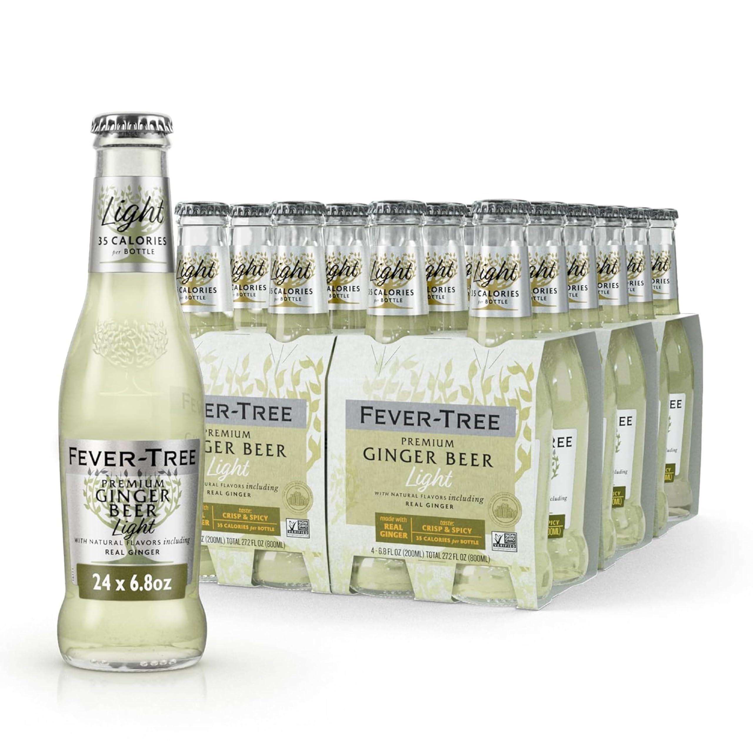 Fever-Tree front packaging showing the 24-bottle pack and premium branding, ideal for hosting