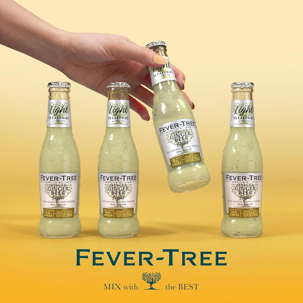 Fever-Tree bottles on a party table with glasses showing hostess convenience and crisp presentation