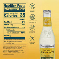 Fever-Tree close-up label detail highlighting natural ingredients and quality