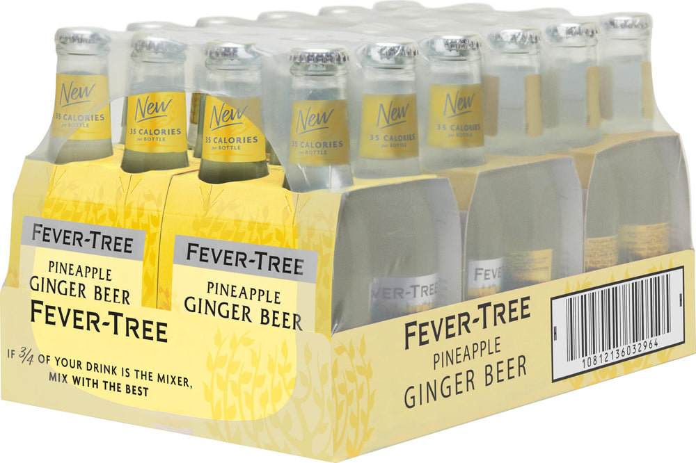 Fever-Tree bottle front packaging showing tropical mixer and premium look