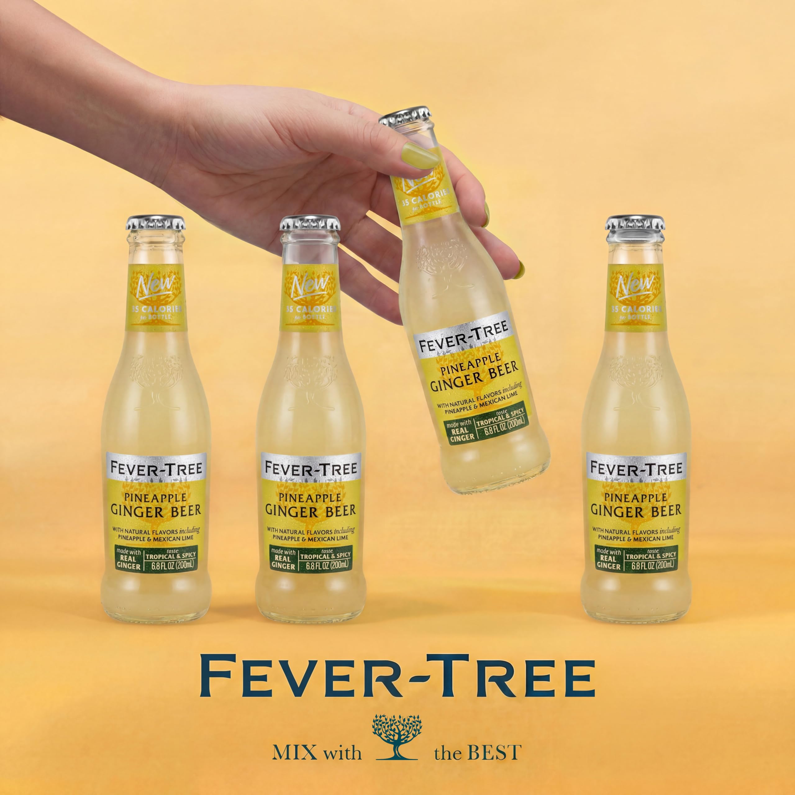 Fever-Tree bottles on a backyard table, ideal for parties and entertaining