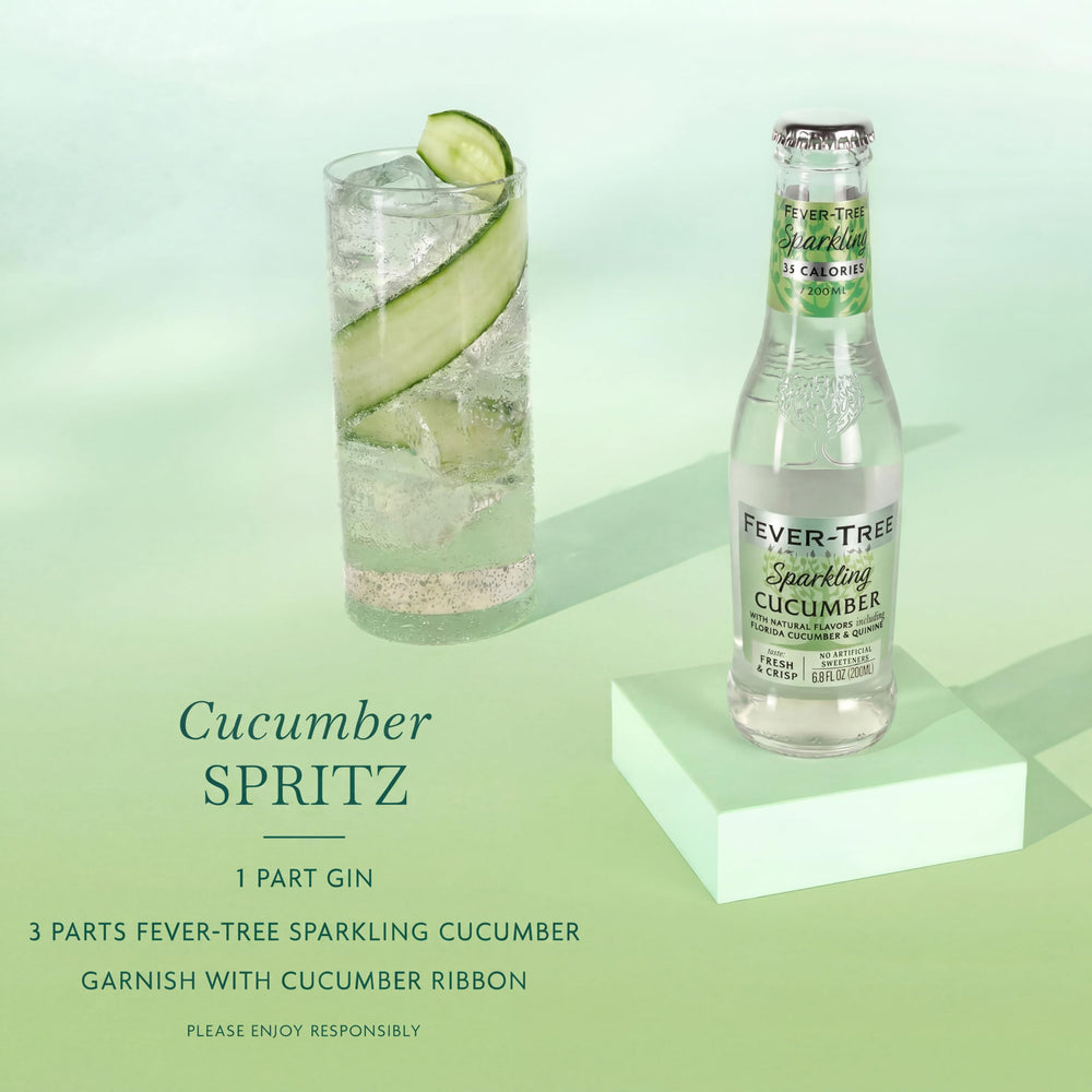 Fever-Tree bottle in hand demonstrating size and portability benefit