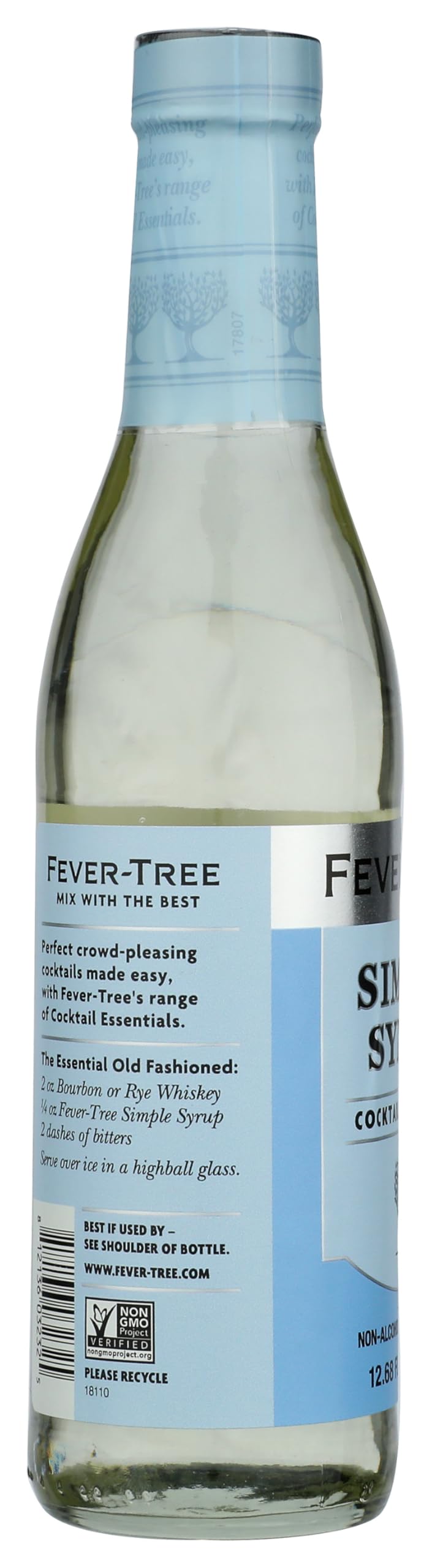 Fever-Tree syrup pouring into a jigger, illustrating smooth flow and easy dosing