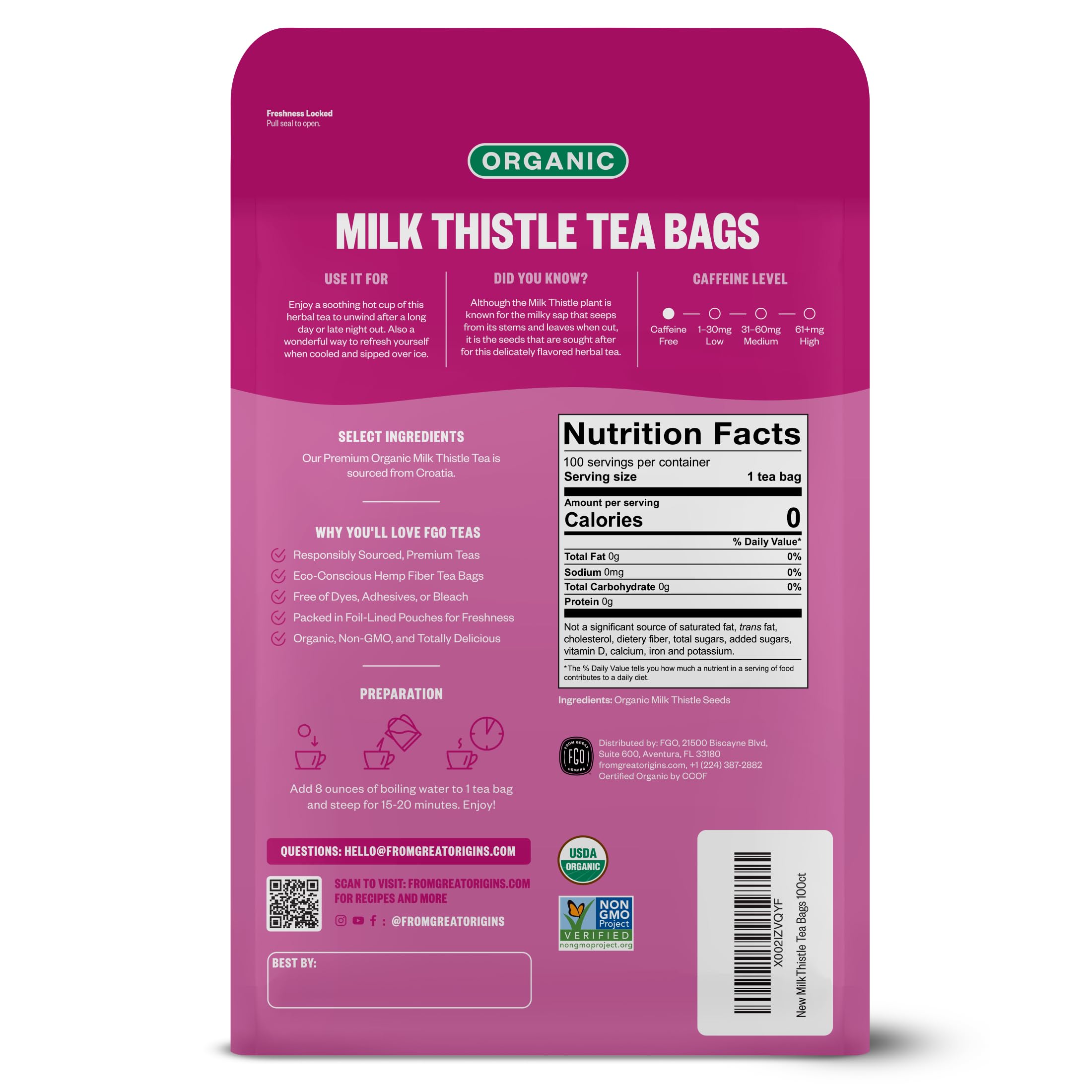 FGO close-up of biodegradable tea bag texture highlighting compostable material