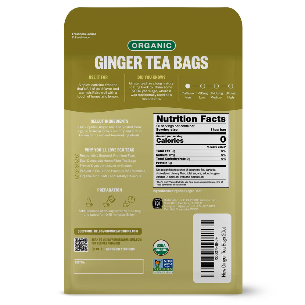 FGO close-up of Abacá hemp fiber tea bag, highlights plastic-free construction