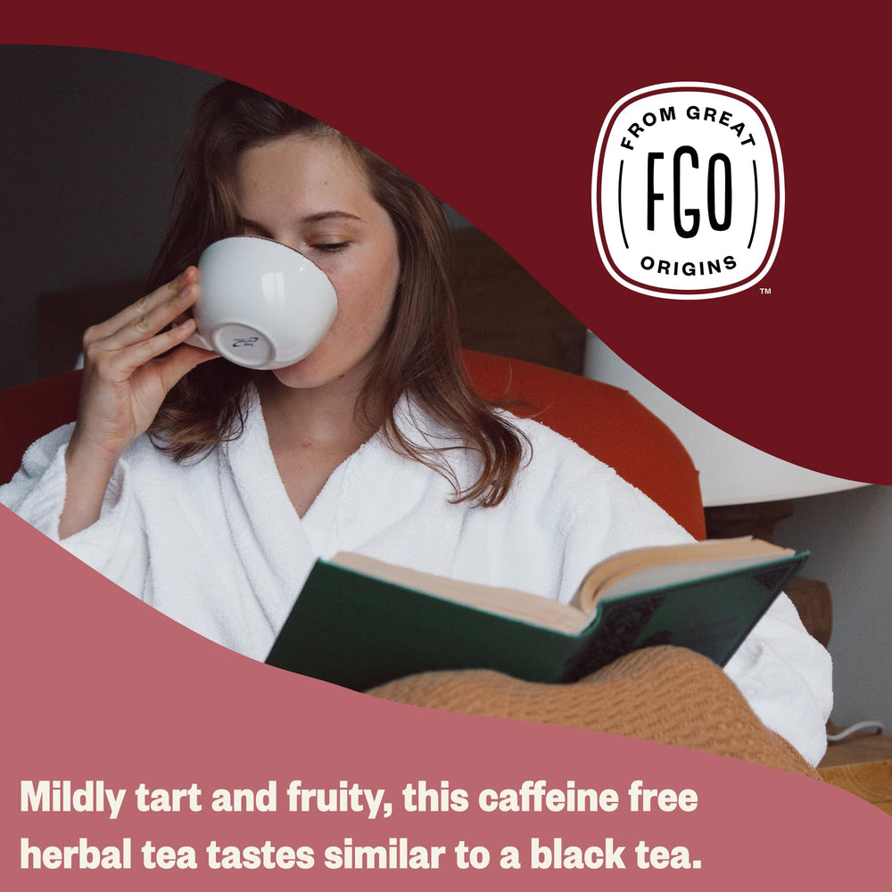 FGO tea served on table in lifestyle scene, suggests relaxing daily ritual